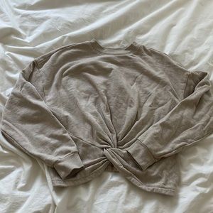 Frame Cropped Sweatshirt